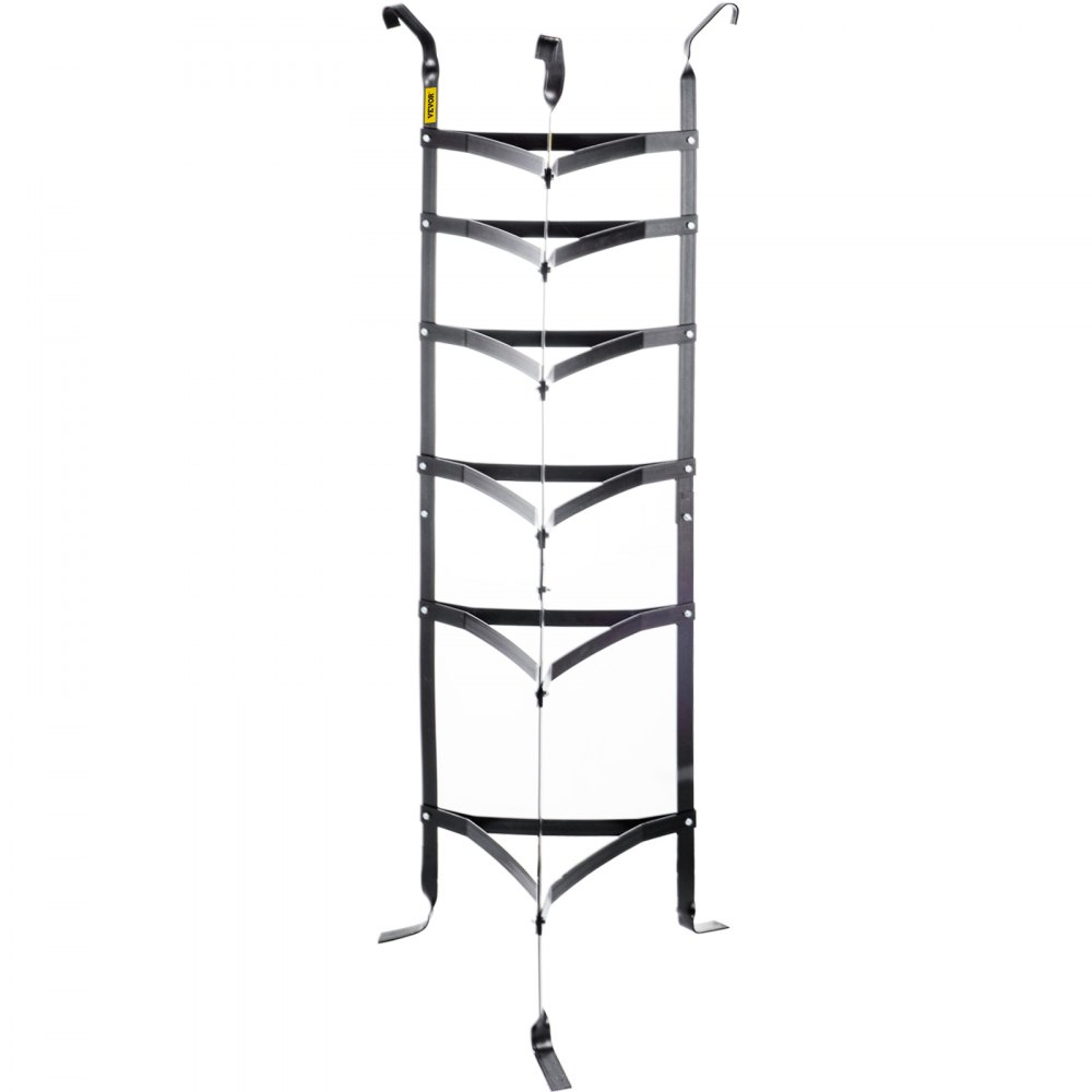 VEVOR 6-Tier Cookware Stand, 61-inch Multi-Layer Pot Rack, Carbon Steel Cookware Shelf, Cookware Storage Tower, Unassembled Kitchen Corner Shelf Rack for Pans, Pots, Baskets and Kettles, Graphite