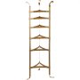 VEVOR cookware stand with five gold-colored tiers for organized kitchen storage.