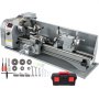 VEVOR Mini Metal Lathe Bench Top 8.7"x29.5" 1100W for Turning 2250 RPM Metal Gear