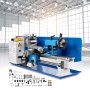 VEVOR 7x12 Inch Luxury Version Metal Lathe 550W Precision Bench Top Mini Metal Milling Lathe Variable Speed 50-2500 RPM Nylon Gear with A Movable Lamp (7x12 inch)