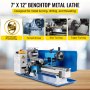 VEVOR Mini Metal Lathe 550W Metal Lathe 7x12 Inch Variable Speeds 50 to 2500PRM Metal Lathe Machine for Mini Precision Parts Processing Sample Processing Modeling Works