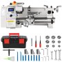 VEVOR Mini Metal Lathe 8x14, Mini Lathe Machine 2250 PRM Variable Speed Change,Precision Mini Lathe 650W Metal Working Lathe, Small Metal Lathe, Milling Machine for Various Types of Metal Turning
