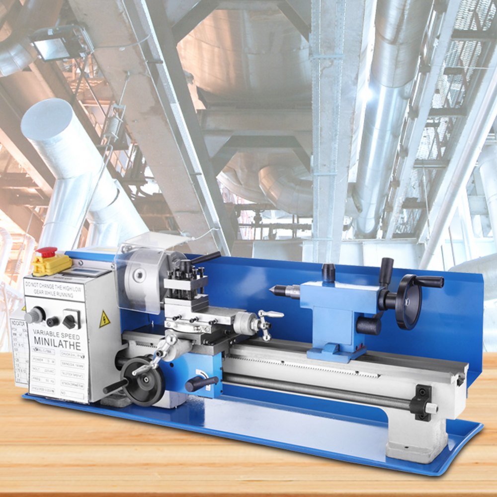 VEVOR Mini Metal Lathe Machine 7x14 Turning Working Lathe Small Metal Tool
