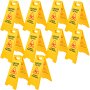 Wet Floor A-Frame Sign Stand Safety Yellow Economy Folding 585mm High 10 Pcs