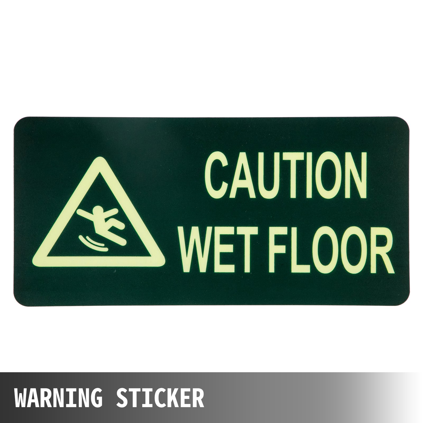 VEVOR 12 Pack Caution Wet Floor Sign 25-Inch Yellow Wet Floor Sign Double Sided Wet Floor Cones Fold-Out Bilingual Plastic Board for Indoors and Outdoors