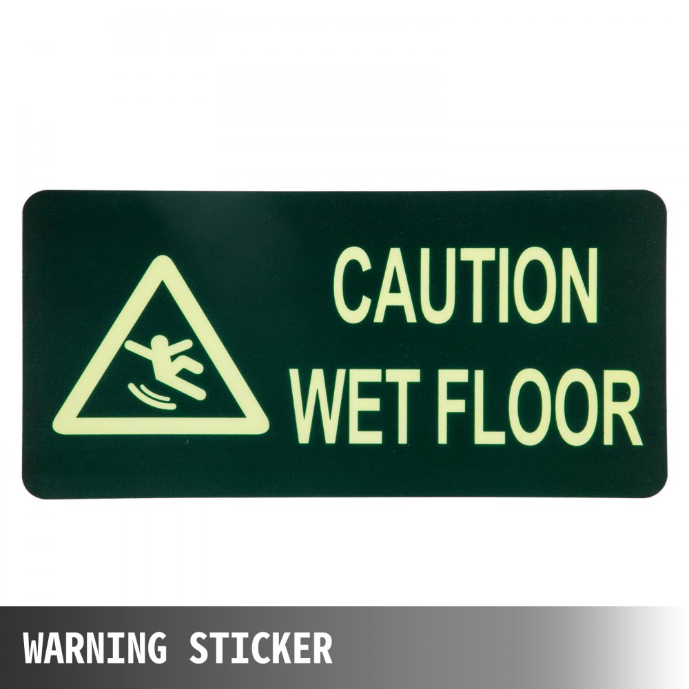 VEVOR Paquete de 16 letreros de piso mojado, letreros de precaución de 25 pulgadas, letrero de piso mojado plegable, bilingüe, conos de piso mojado de doble cara, letrero de piso mojado para restaurante, baño, oficina