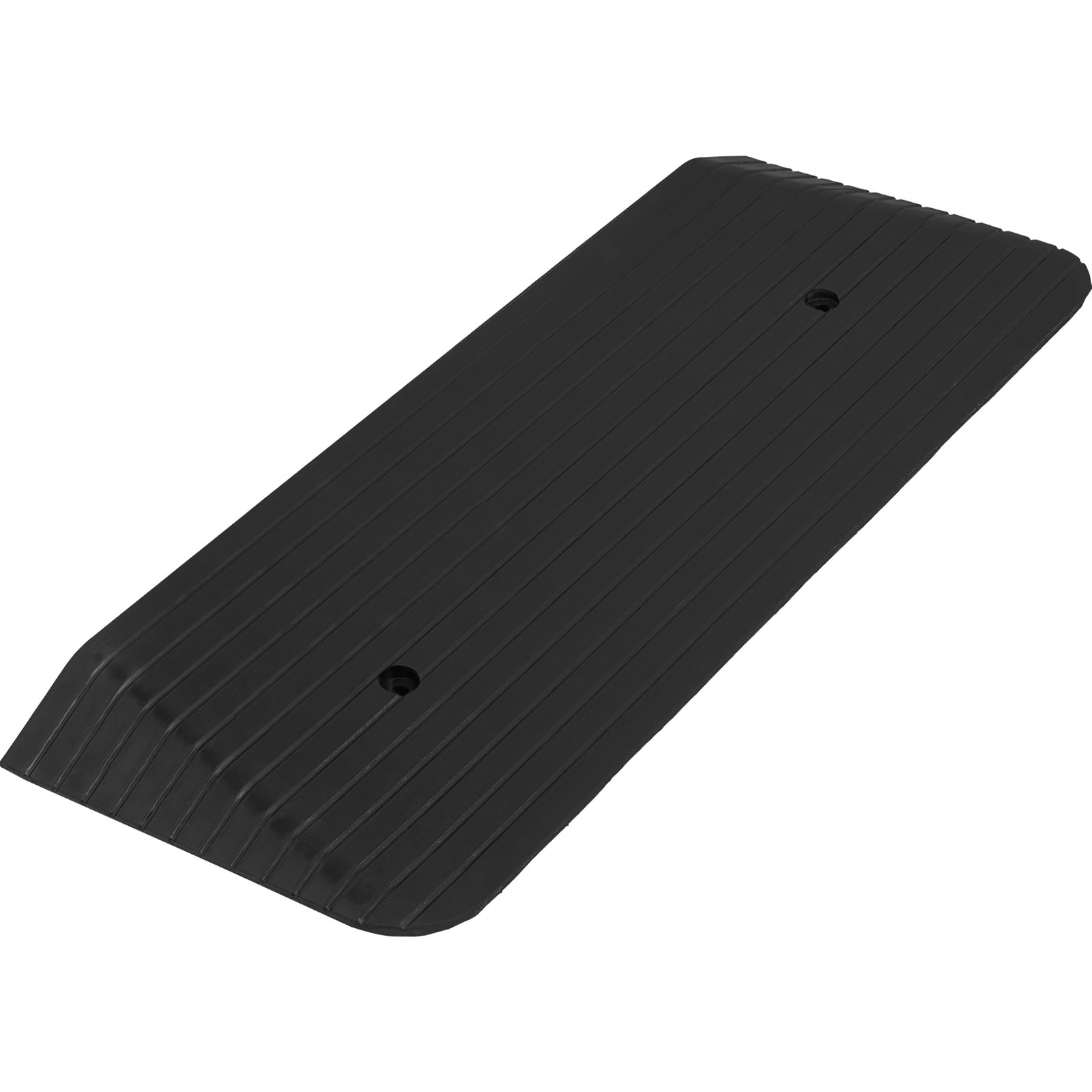 VEVOR Rubber Threshold Ramp, 2" Rise Threshold Ramp Doorway, Recycled Rubber Power Threshold Ramp Rated 2200Lbs Load Capacity, Non-Slip Surface Rubber Solid Threshold Ramp for Wheelchair and Scooter