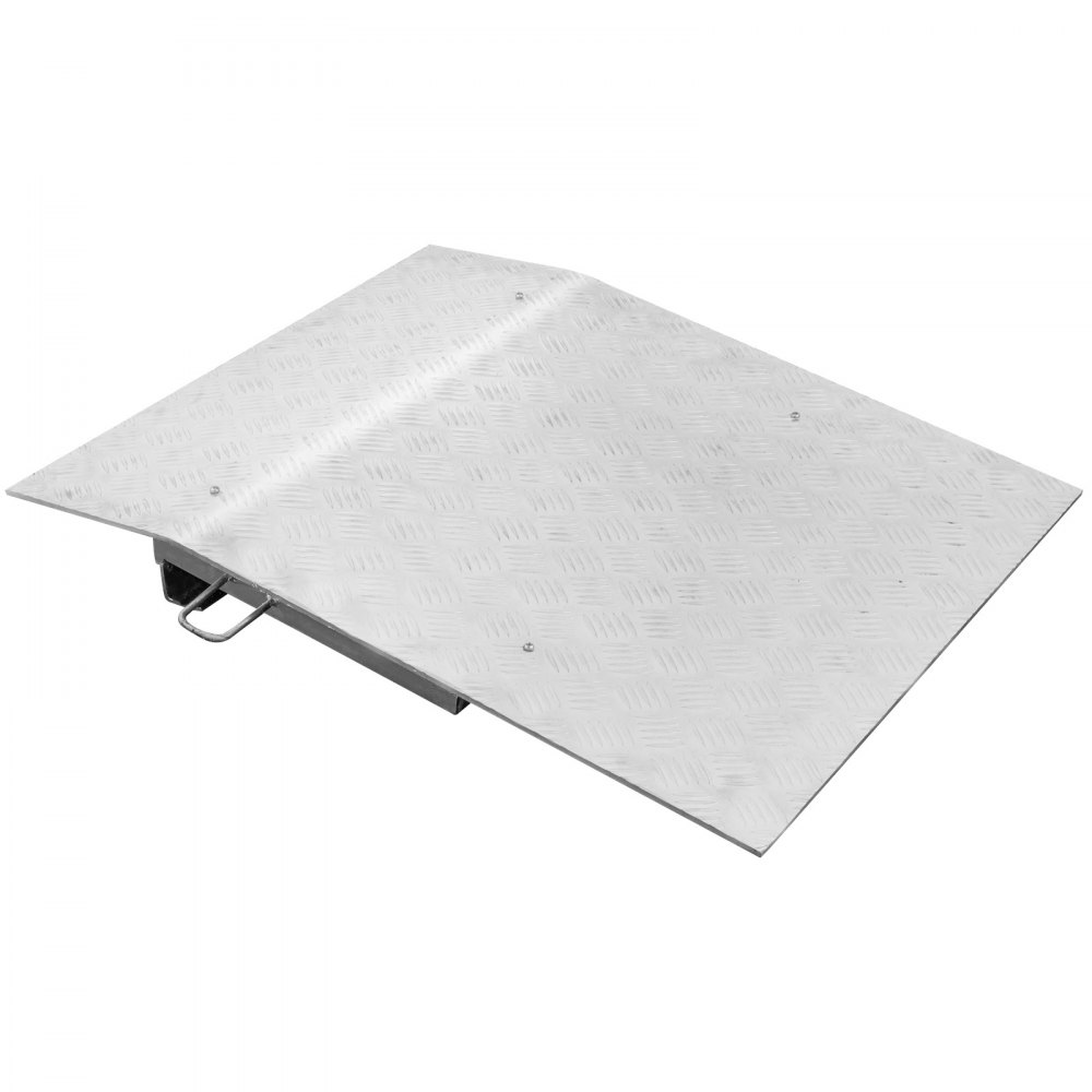 Placa de aluminio para andén de camiones de mano 30 X 36” Tablero de andén de carga liviano Estable