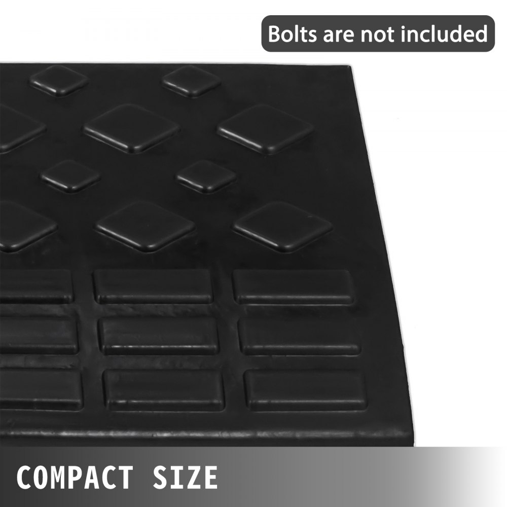 VEVOR Rubber Curb Ramp Driveway 3.7" Threshold Solid Ramp 5T Capacity Loading