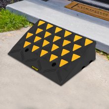 VEVOR Rubber Curb Ramp 35x60x15cm Heavy Duty Kerb Ramps for Cars Motorcycle Material Handling Transport Dolly