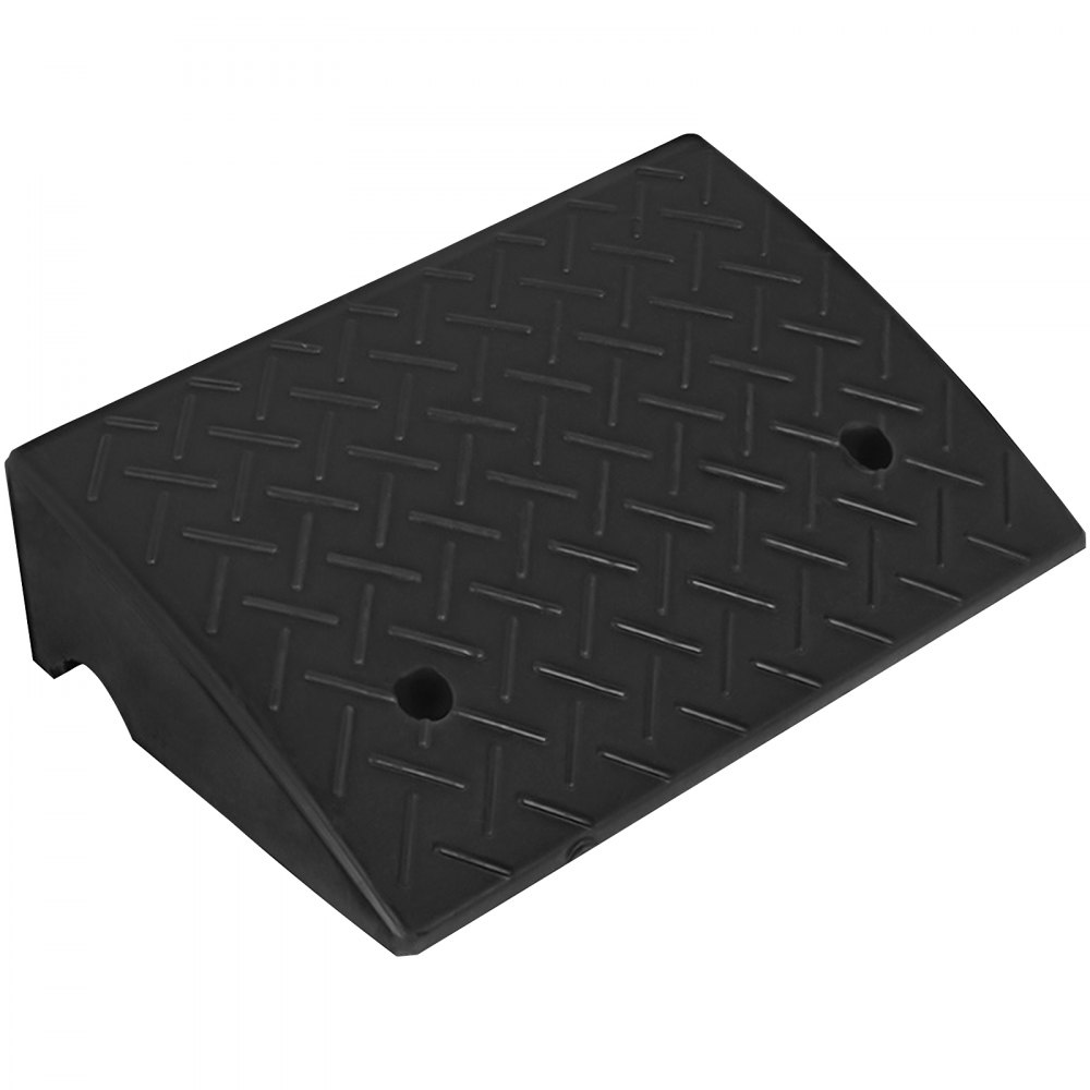 VEVOR Rubber Curb Ramp 5.3" Height,12.7" Width Sidewalk Curb Ramp,5 Ton Heavy Duty Driveway Ramp for Car Forklifts Trucks Buses