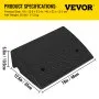 VEVOR Rubber Curb Ramp 5.3" Height,12.7" Width Sidewalk Curb Ramp,5 Ton Heavy Duty Driveway Ramp for Car Forklifts Trucks Buses