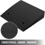 17000lb Rubber Curb Ramp Threshold Ramp 19x15.7x4 Rubber Truck Skid Resistance