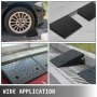 17000lb Rubber Curb Ramp Threshold Ramp 19x15.7x4 Rubber Truck Skid Resistance