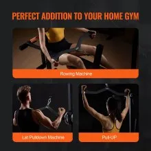VEVOR LAT Pulldown Bar Tricep Handle Attachment V-bar Cable Machine for Home Gym