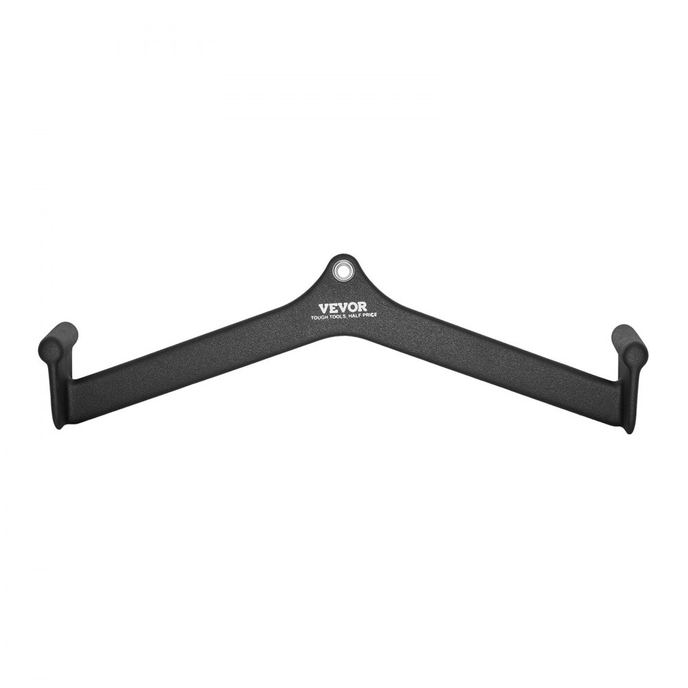 VEVOR LAT Pulldown Attachment, Cable Machine Rowing V-bar Attachment, Tricep Pull Down Bar, Back Strength Training Rubber Coated Handle Grip, Bicep Curl Tricep Lat Pulldown Bar for Home Gym Fitness