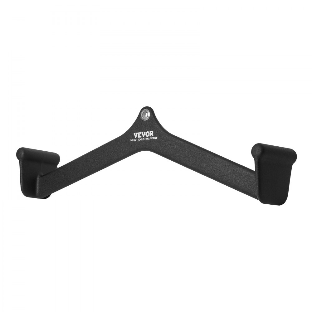 VEVOR LAT Pulldown Attachment, Cable Machine Rowing V-bar Attachment, Tricep Pull Down Bar, Back Strength Training Rubber Coated Handle Grip, Bicep Curl Tricep Lat Pulldown Bar for Home Gym Fitness
