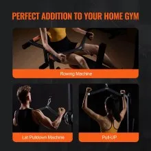 VEVOR LAT Pulldown Bar Tricep Handle Attachment V-bar Cable Machine for Home Gym