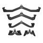 VEVOR LAT Pulldown Attachments, Cable Machine Rowing T-bar V-bar 5 Set, Tricep Pull Down Bar, Back Strength Training Rubber Coated Handle Grip, Bicep Curl Tricep Lat Pulldown Bar for Home Gym Fitness