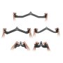 VEVOR LAT Pulldown Attachments, Cable Machine Rowing T-bar V-bar 5 Set, Tricep Pull Down Bar, Back Strength Training Rubber Coated Handle Grip, Bicep Curl Tricep Lat Pulldown Bar for Home Gym Fitness