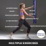 Fitness svalové cvičenie Funkčný tréning Gumový bubon Fitness trubica 12kg fialová