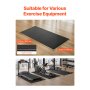 VEVOR Treadmill Mat for Carpet Floor 6mm Thick 915x1820mm Exercise Equipment Mat