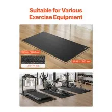 VEVOR Treadmill Mat for Carpet Floor 4mm Thick 900x2000mm Exercise Equipment Mat