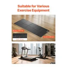 VEVOR Foldable Walking Pad Treadmill Mat for Carpet Floor Exercise Equipment Mat