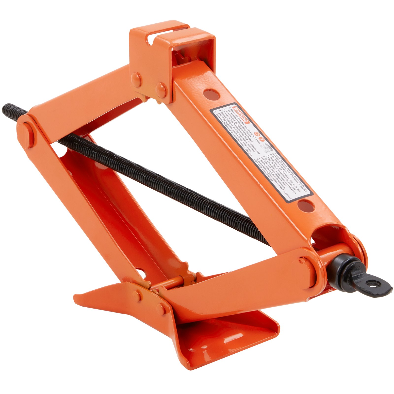 VEVOR Scissor Jack, 2.5 Ton/2500 kg Scissor Car Jack, 9.4 cm-43.4 cm Lifting Range Scissor Lift Jack with Ratcheting Handle and L-Wrench, Portable Tire Jack for Cars Trucks Sedans MPVs