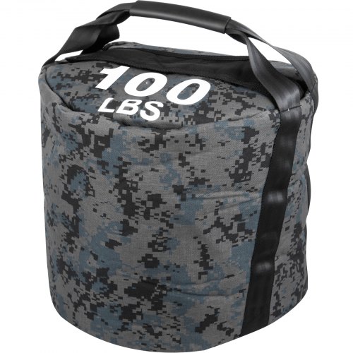 VEVOR Training Sandbag, 100LBS Capacity Sandbags for Fitness, 15.7 Diameter Sand Bags for Workout, 1000D Sandbag Workout Bag w/Durable Handle, Sandbag Weights for Various Sandbag Training Workouts