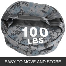 100lbs/45kg Workout Sandbag Fitness Training Sandbag with Handles Powerbag