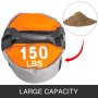 VEVOR Workout Sandbag, 150LBS Capacity Sandbags for Fitness, 15.7 Diameter Sand Bags for Workout, 1000D Sandbag Workout Bag w/Durable Handle, Sandbag Weights for Various Sandbag Training Workouts