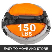 150 font/68 kg edzés Sandbag Sandbag Fitness edzés fogantyúkkal Powerbag