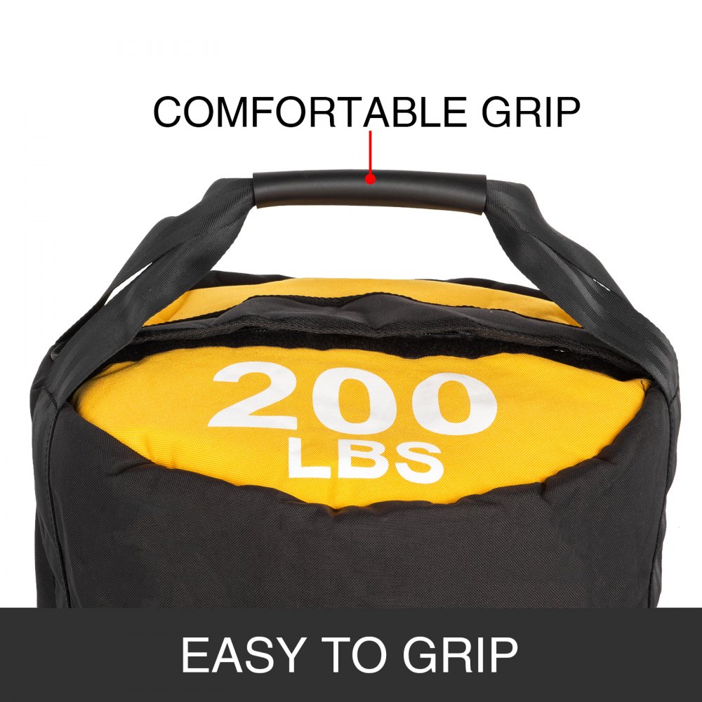 VEVOR Workout Sandbag, 200LBS Capacity Sandbags for Fitness, 15.7 Diameter Sand Bags for Workout, 1000D Sandbag Workout Bag w/Durable Handle, Sandbag Weights for Various Sandbag Training Workouts