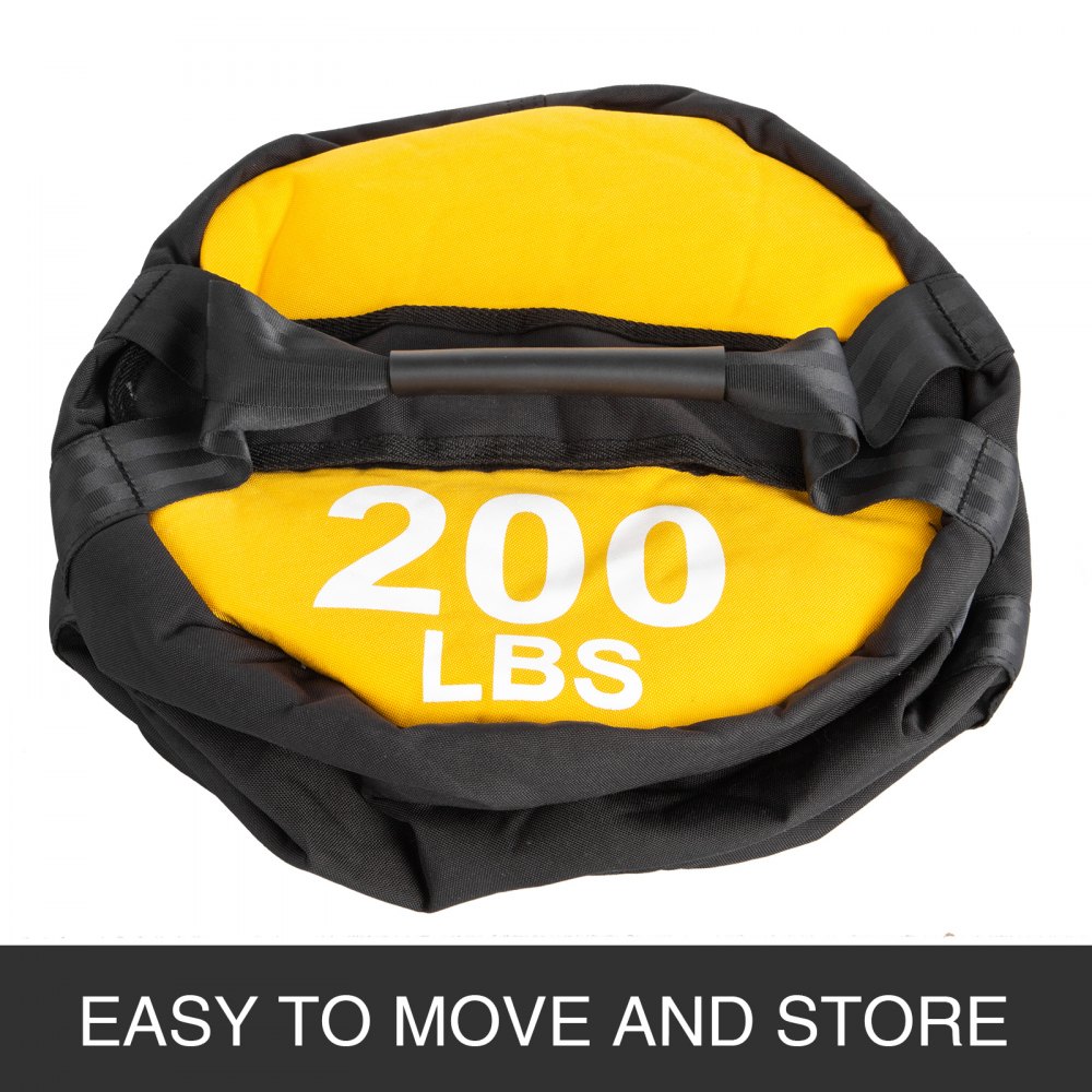 VEVOR Workout Sandbag, 200LBS Capacity Sandbags for Fitness, 15.7 Diameter Sand Bags for Workout, 1000D Sandbag Workout Bag w/Durable Handle, Sandbag Weights for Various Sandbag Training Workouts