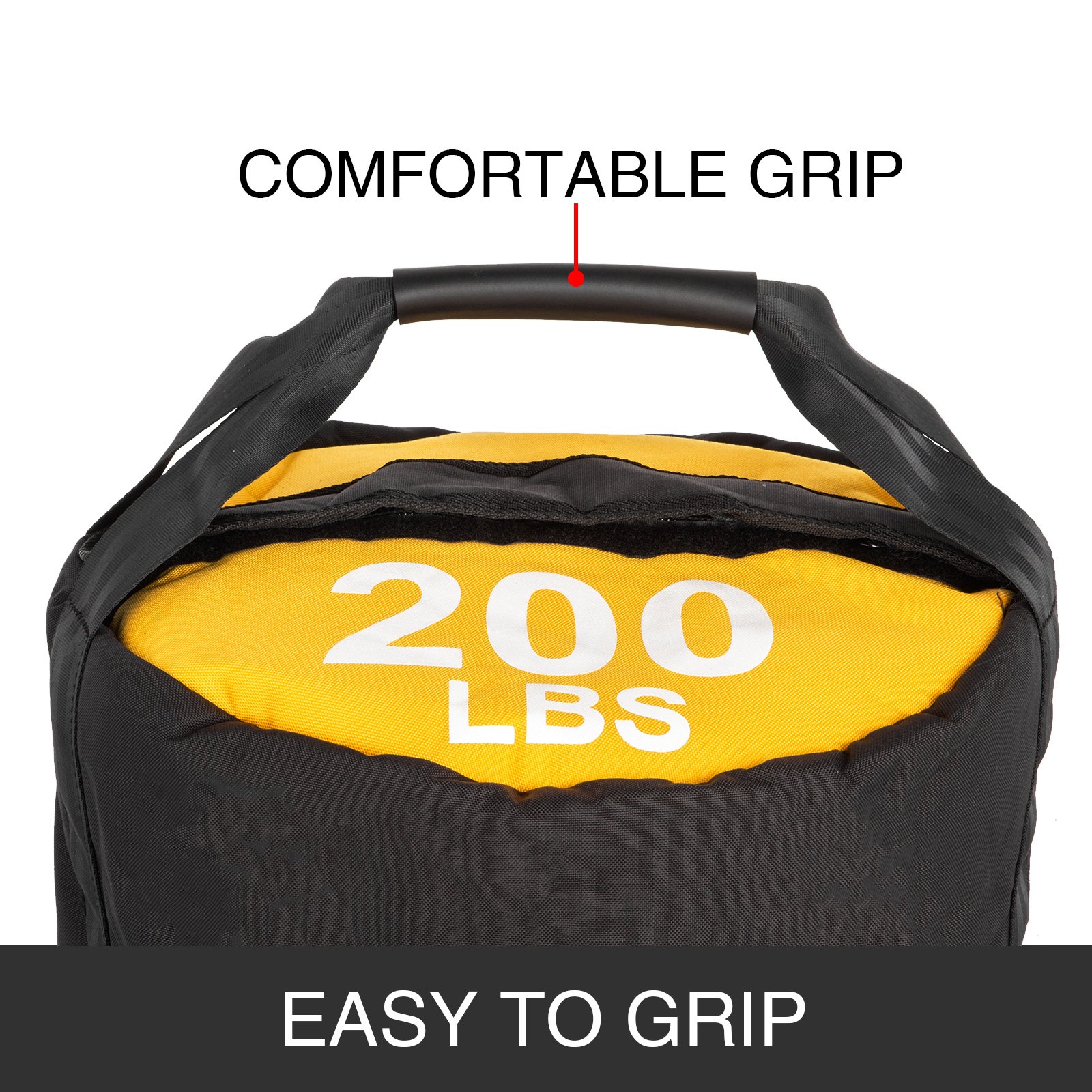VEVOR Workout Sandbag, 200LBS Capacity Sandbags for Fitness, 15.7 Diameter Sand Bags for Workout, 1000D Sandbag Workout Bag w/Durable Handle, Sandbag Weights for Various Sandbag Training Workouts