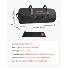 Workout Sandbag Heavy Duty Fitness Bag for CrossFit & Weight Training 125-200lbs