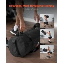 Workout Sandbag Heavy Duty Fitness Bag for CrossFit and Weight Training 25-75lbs
