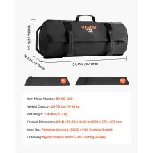 Workout Sandbag Heavy Duty Fitness Bag for CrossFit and Weight Training 25-75lbs