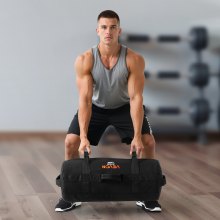 Workout Sandbag Heavy Duty Fitness Bag for CrossFit and Weight Training 25-75lbs