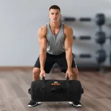 Workout Sandbag Heavy Duty Fitness Bag for CrossFit and Weight Training 25-75lbs