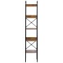 VEVOR Metal Bookshelf, 5-Tier Industrial Bookshelf, Tall Narrow Rustic Vintage Storage Bookcase with Open Shelves, Freestanding Display Shelving Unit Storage Rack, for Living room, Bedroom & Office