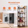 Metal Bookshelf Open Bookshelf 5-Tier for Living room Bedroom & Office