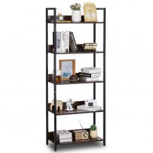 VEVOR Metal Bookshelf Open Bookshelf 5-Tier for Living room Bedroom & Office