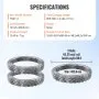 VEVOR Razor Wires, 98 ft Razor Barbed Wire, 2 Rolls Razor Wire Fencing Razor Fence, Razor Ribbon Barbed Wire Galvanized Razor Wire Fence, Rolls Razor for Garden