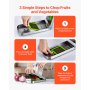 Vegetable Chopper Food Veggie Cutter 3 Stainless Onion Slicer with Container