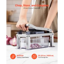 Vegetable Chopper Mandoline Slicer All-in-1 Food Veggie Cutter 8 Blades