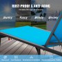 VEVOR sjeselongstol Outdoor Patio Loungestol Justerbar 5-stilling 2 stk