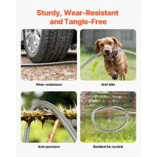 50ft Metal Garden Hose Stainless Steel Water Hose Lightweight No Kink