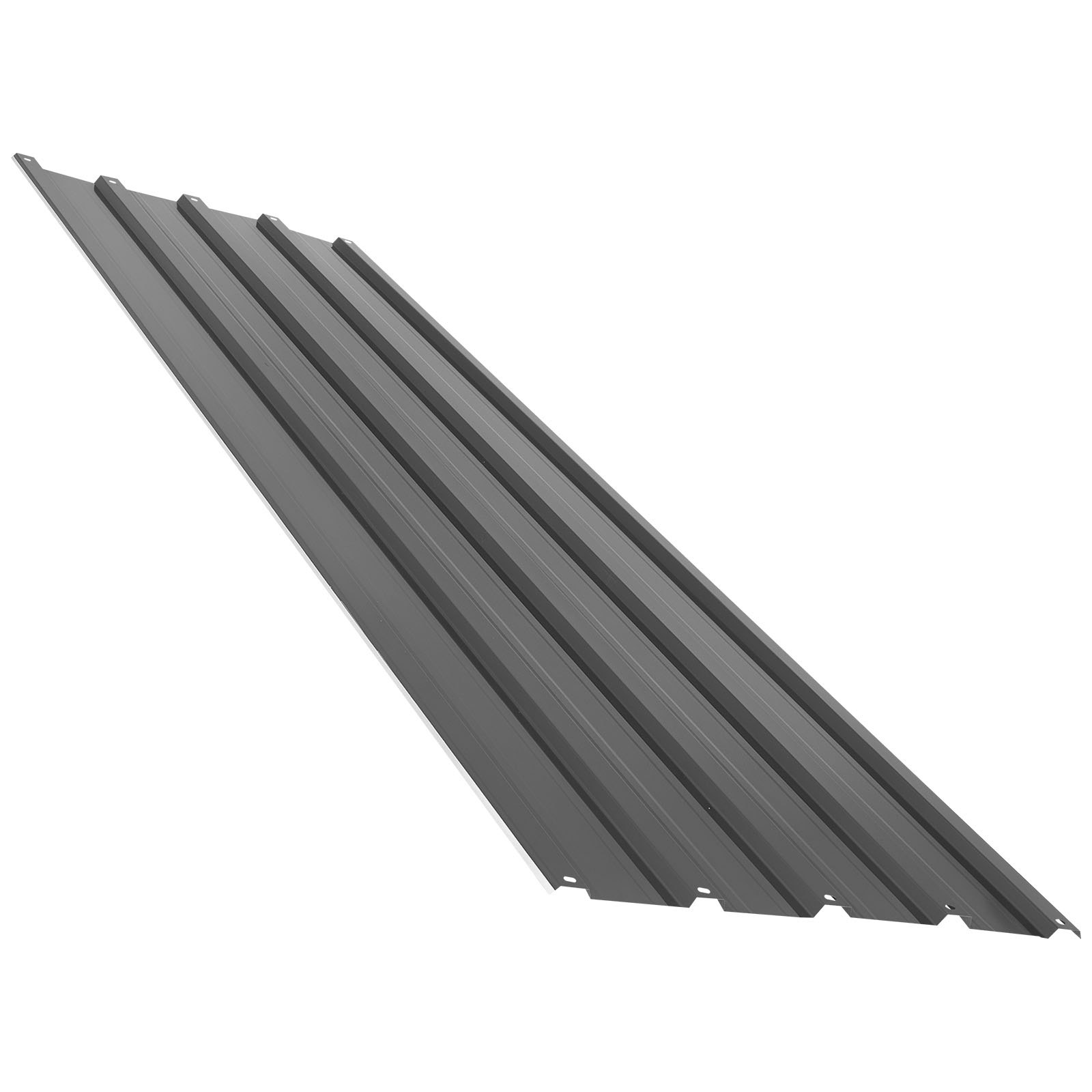 VEVOR Metal Roof Panels, 25Pcs 16.35 sq.m Galvanized Steel Roofing Panels, High Impact Corrugated Tin Gazebo Top with Screws, Gloves, Heavy Duty for Gazebos, Chicken Coop Sheds Stables Patio, Gray